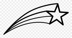 Shooting Star Text Symbol - Shooting Stars Clipart Black And White ...