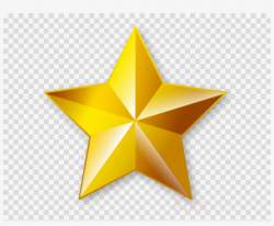 Golden Star Transparent Clipart Clip Art - Golden Star Clip Arts ...