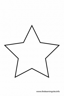 Star for Captain America stencil | Crafty | Star shape, Black, white ...