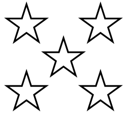 Star black and white 5 stars clip art library – Gclipart.com