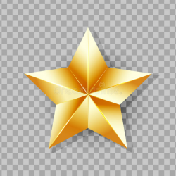 shiny-gold-star-isolated-transparent-background-vector ...