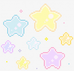 Pixel Pixels Stars Tumblr Kawaii Aesthetic Cutout Notmi ...