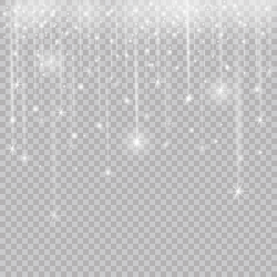 Glowing Glitter Light Effects Isolated Realistic. Christmas Decoration  Design Element. Sunlight Lens Flare. Shining Elements And Stars. Golden ...