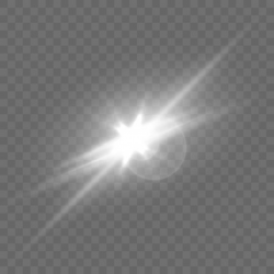 Realistic white lens flares star lights and glowing burst ...