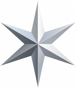Silver Star Transparent Clip Art Image | Gallery ...