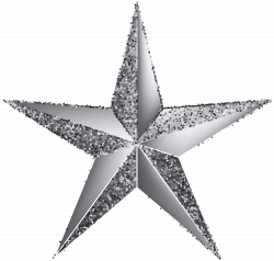 Silver Star Transparent Clip Art Image | Gallery ...