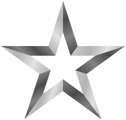 Silver Star Transparent PNG Clip Art Image | Gallery ...