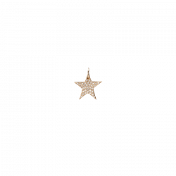 Small Star with Pave White Diamonds