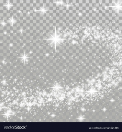 Happy merry christmas shooting star transparent