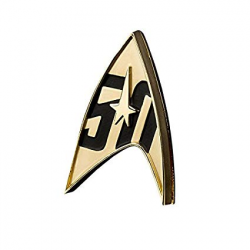 QMx Star Trek 50th Anniversary Magnetic Badge