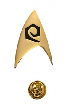 Star Trek Engineering Logo Classic Original Series Scotty Metal Gold Pin