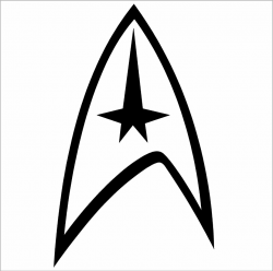 Crawford Graphix Star Trek Federation Logo Vinyl Decal Sticker (5.5\