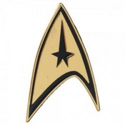 Details about Star Trek Captain Command Metal Badge Pin Costume Cosplay  Official Licensed