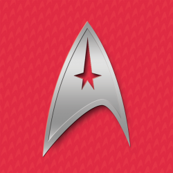 Red backing on Starfleet insignia | Art ideas | Star trek ...