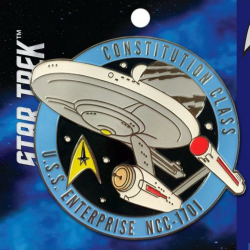 Details about Classic Star Trek TV Series USS Enterprise Large Metal Enamel  Pin NEW UNUSED