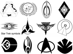 Star Trek Symbols Vector | Star trek symbol, Star trek, Symbols