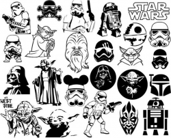 Star wars Clipart Bundle, Disney Star Wars clip art ...