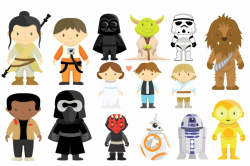 Star Wars Characters Clipart Set ~ Illustrations ~ Creative ...