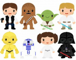 Star Kids Clipart / Star Wars by ClipArtisan on Etsy in 2019 ...