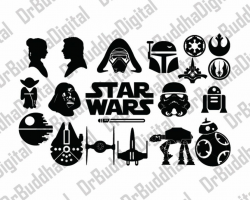 Star Wars SVG Collection - Star Wars DXF - Star Wars Clipart ...