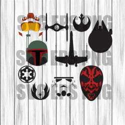 Star wars bundle svg, stars war svg files, star wars clipart,star wars  silhouette,svg files for cricut,star wars cut files,star wars cricut
