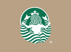 Starbucks Logo from Behind