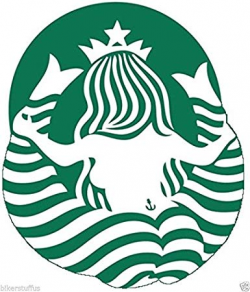 Starbucks Logo Behind Look Bumper Sticker Hard HAT Sticker Helmet Sticker  Laptop Sticker Toolbox Sticker Coffee Mug Sticker