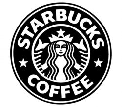 Starbucks logo black and white png 6 » PNG Image