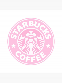 Pink Starbucks Logo | Photographic Print