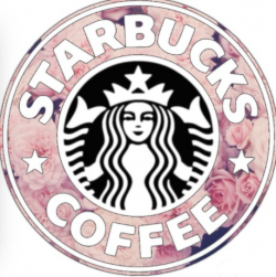 Starbucks logo|floral;pink roses uploaded by Hailey McClelland