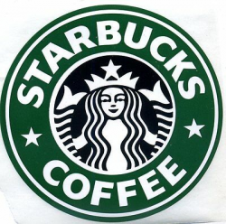 AUTHENTIC STARBUCKS LARGE OLD RETIRED LOGO STICKER 3\