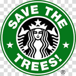 Starbucks Logos s, Starbucks save the trees-printed logo ...