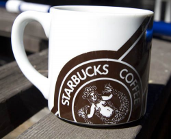 An old logo mug. A snow globe. An open Starbucks thread ...