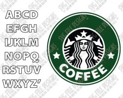 Make Your Own Custom Starbucks Logo Cut File Set in SVG, EPS, and DXF