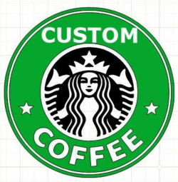 CUSTOM Starbucks Logo SVG - Choose your Name Logo ...