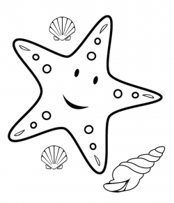 Starfish clipart black and white Fresh clipart black and white ...