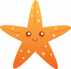 starfish Cartoon Clip Art | Orange Starfish Clip Art | Pre School ...