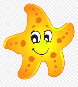 Starfish Cute Of A Sea Star Clipart - Star Fish Clip Art - Png ...