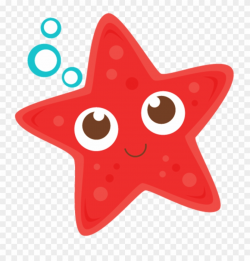28 Collection Of Under The Sea Clipart Transparent - Cute Starfish ...
