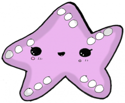 Kawaii Cute Starfish Beachlife - Screamingpillow - Drawings ...