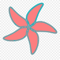 Starfish - Tropical - Clipart - Starfish Clipart Simple - Png ...