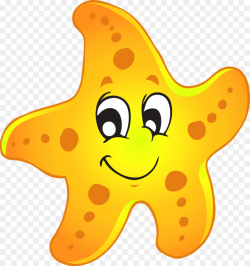 Starfish, Yellow, Orange, transparent png image & clipart free download