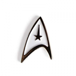 Star Trek White Starfleet Insignia - UK Imported Enamel Lapel Pin