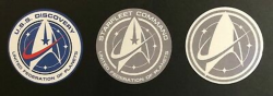 • STAR TREK • USS DISCOVERY & STARFLEET COMMAND • PROP REPLICA VINYL DECALS  • | eBay