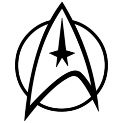 Starfleet Insignia - Vinyl Decal Wall Art | Star trek tattoo ...