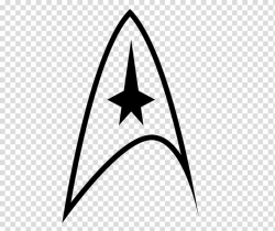 Black Star Trek logo, Logo Star Trek Starfleet Symbol, decal ...