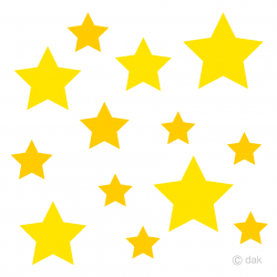 Many Stars Clipart Free Picture｜Illustoon