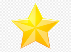 Shaded Yellow Star Clip Art - Star Transparent Background - Png ...