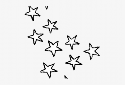 Drawn Star Tumblr Transparent - Transparent Stars Clipart Black And ...