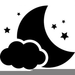 Black And White Moon And Stars Clipart | Free Images at Clker.com ...